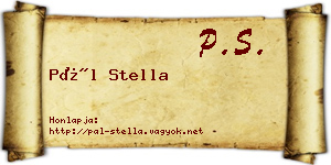 Pál Stella névjegykártya