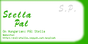 stella pal business card